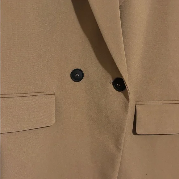Zara Camel Double-Breasted Blazer - Picture 3 of 6